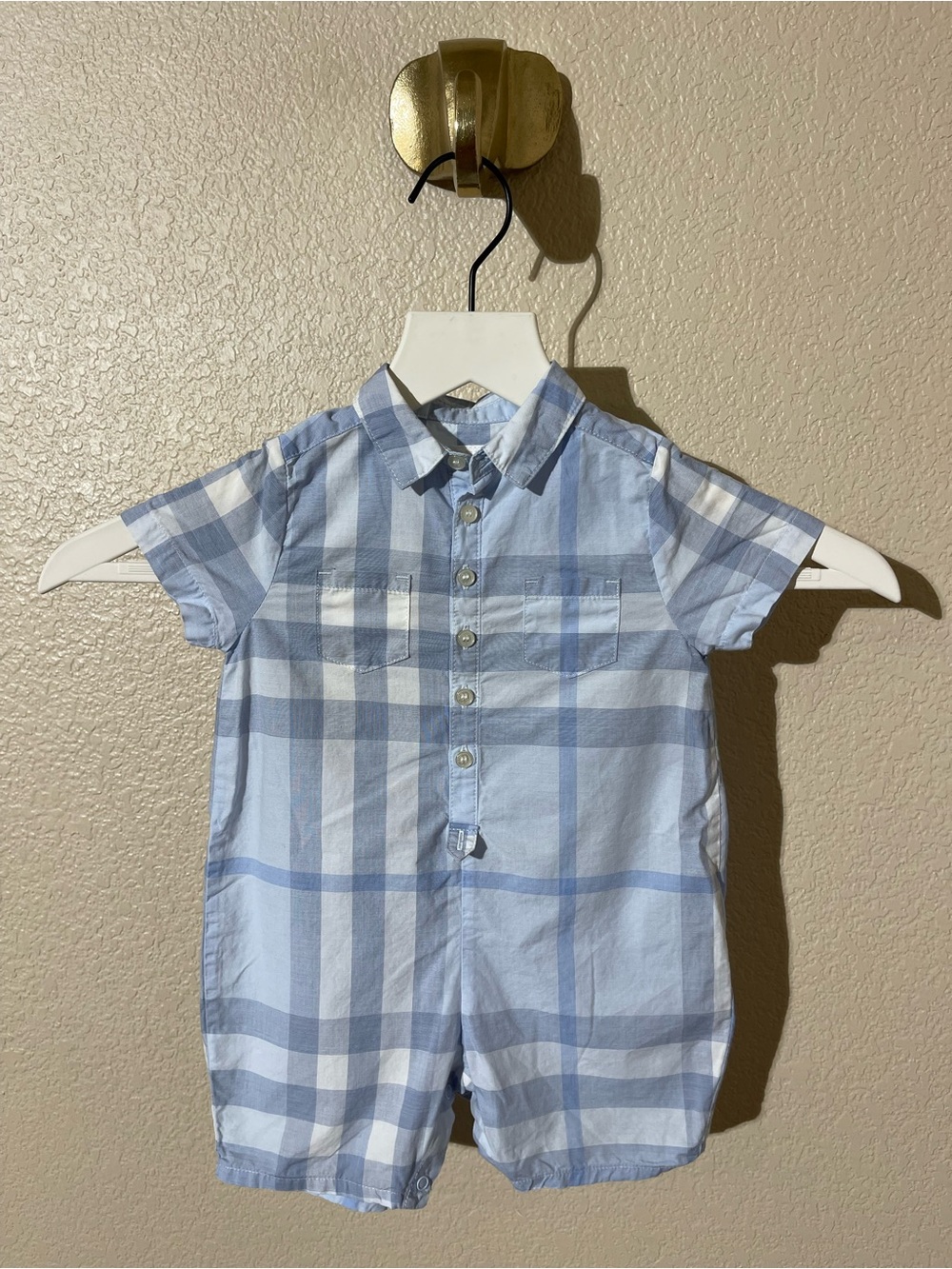Burberry Light Blue Striped Children's Shirt